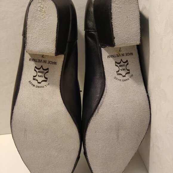 Dance Shoes 1.6" Cuban Heel Lace Up Ballroom Shoes Size 7 - Picture 6 of 9